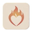 Loviaflame flame logo